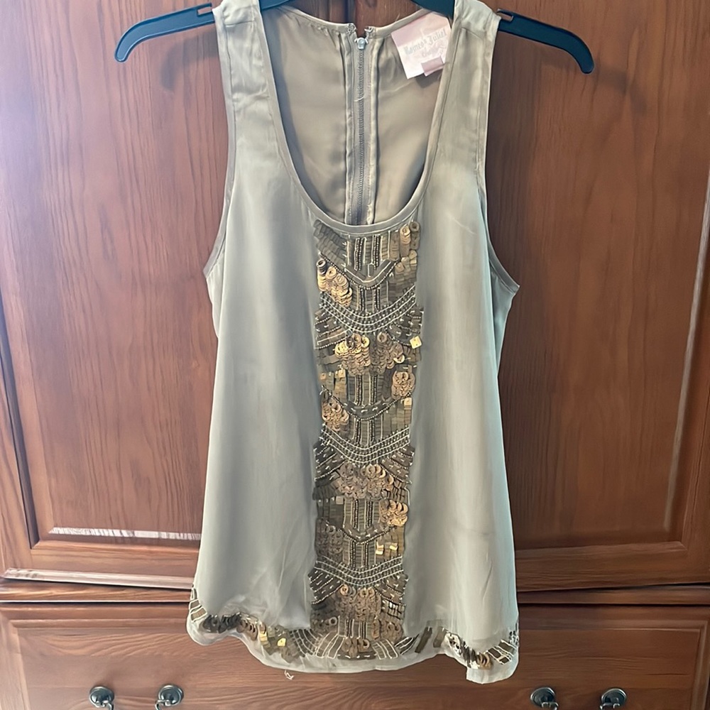 Romeo & Juliet embellished tank: C023